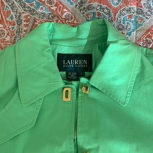 Ralph Lauren Lime green Trench Coat